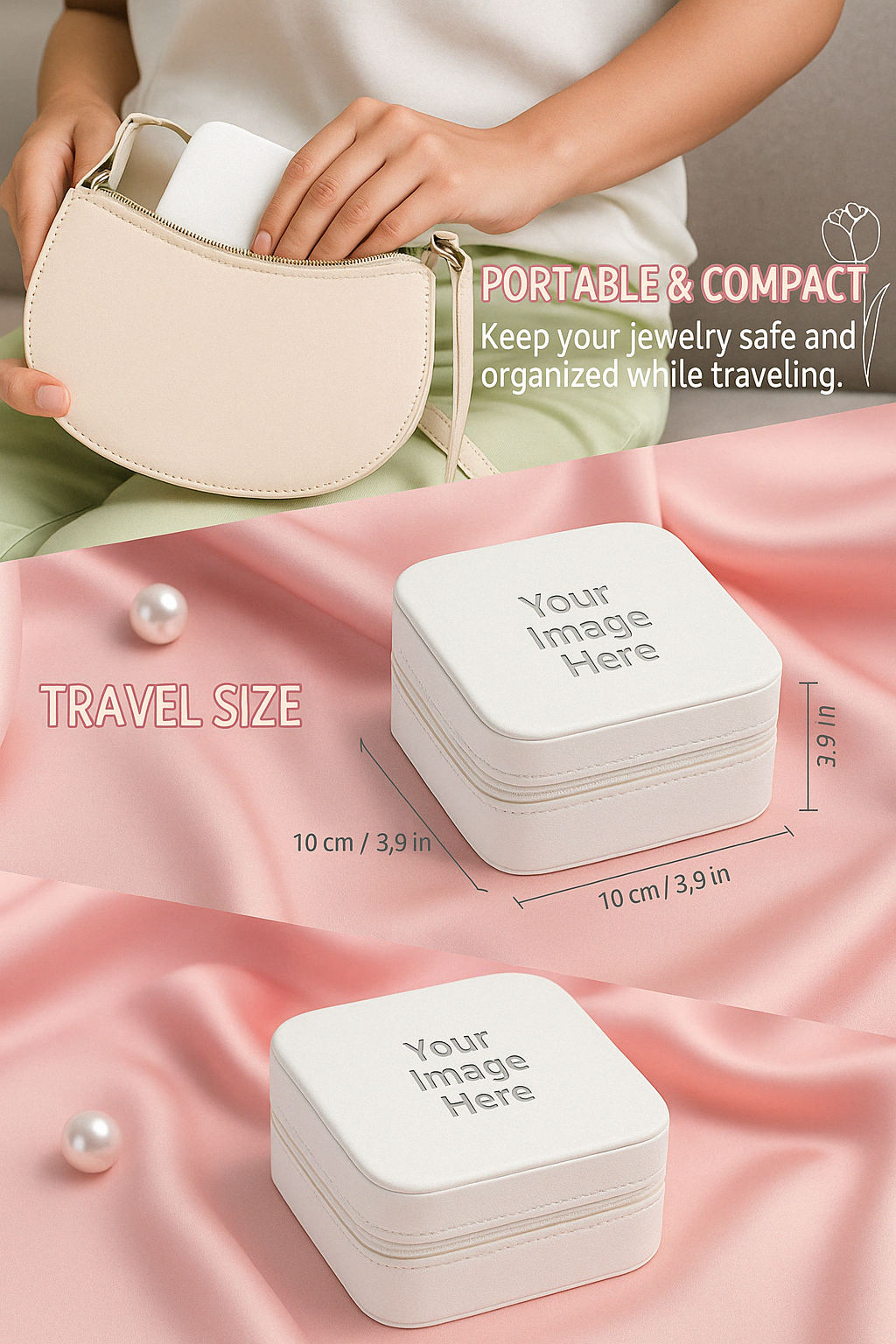 Custom Engraved Travel Jewelry Case