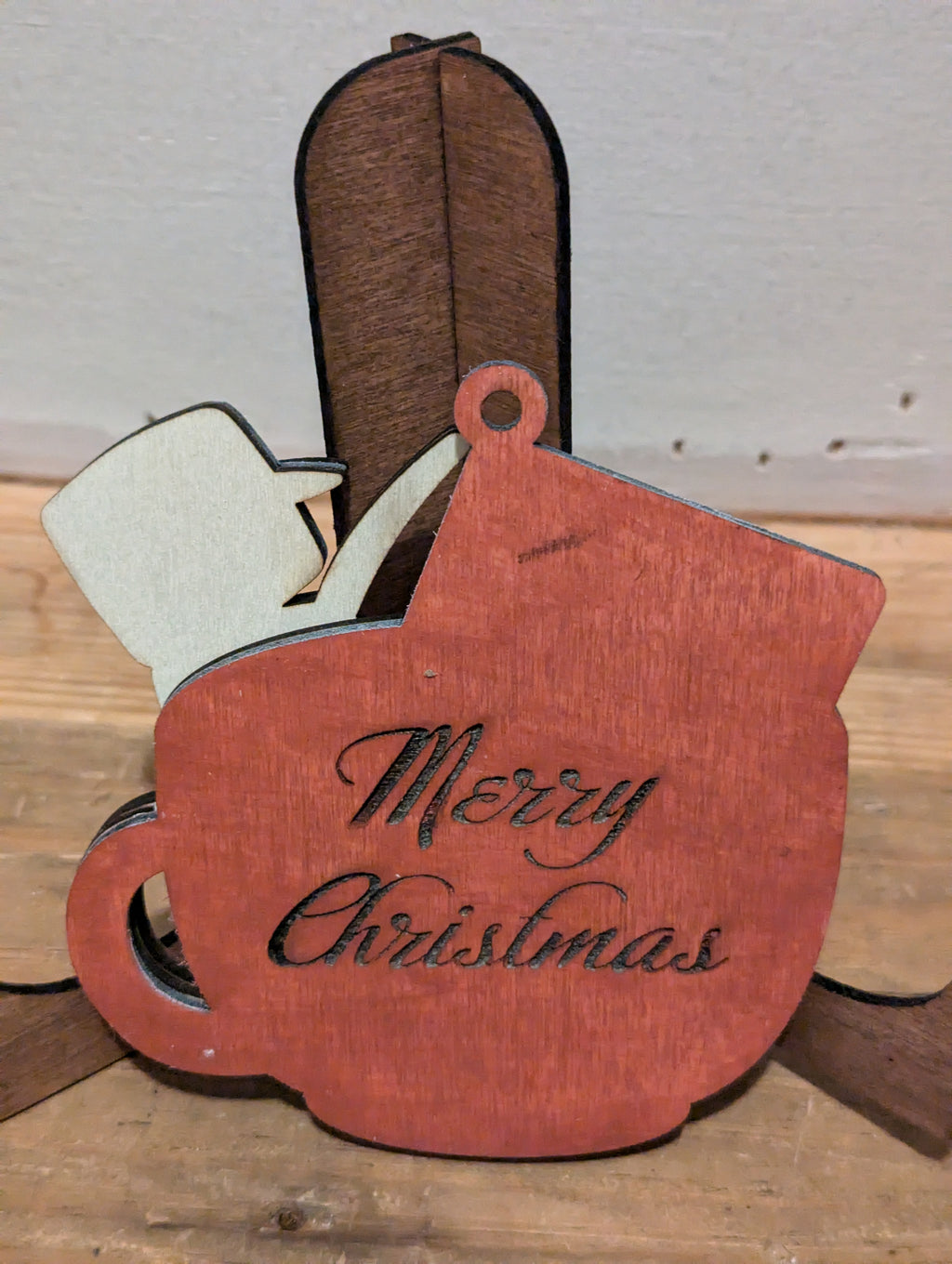 Personalized Snowman Cocoa Cup Money Holder Ornament