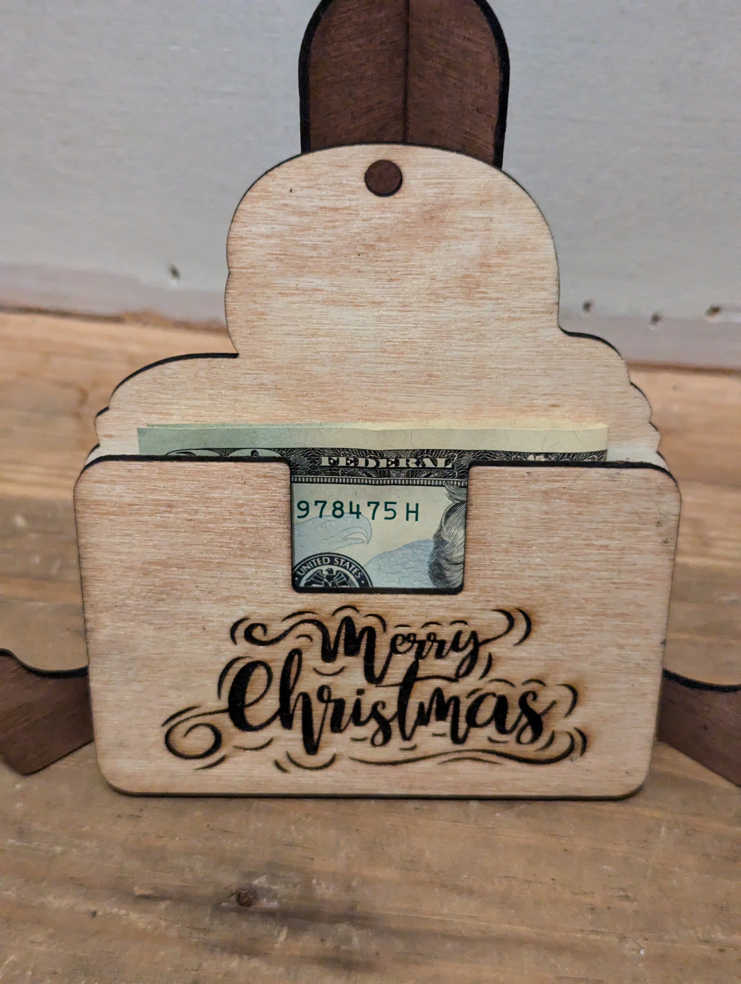 Santa's Secret Stash Ornament - Money Holder