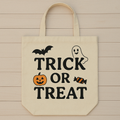 Personalized Trick or Treat Canvas Bag - Halloween