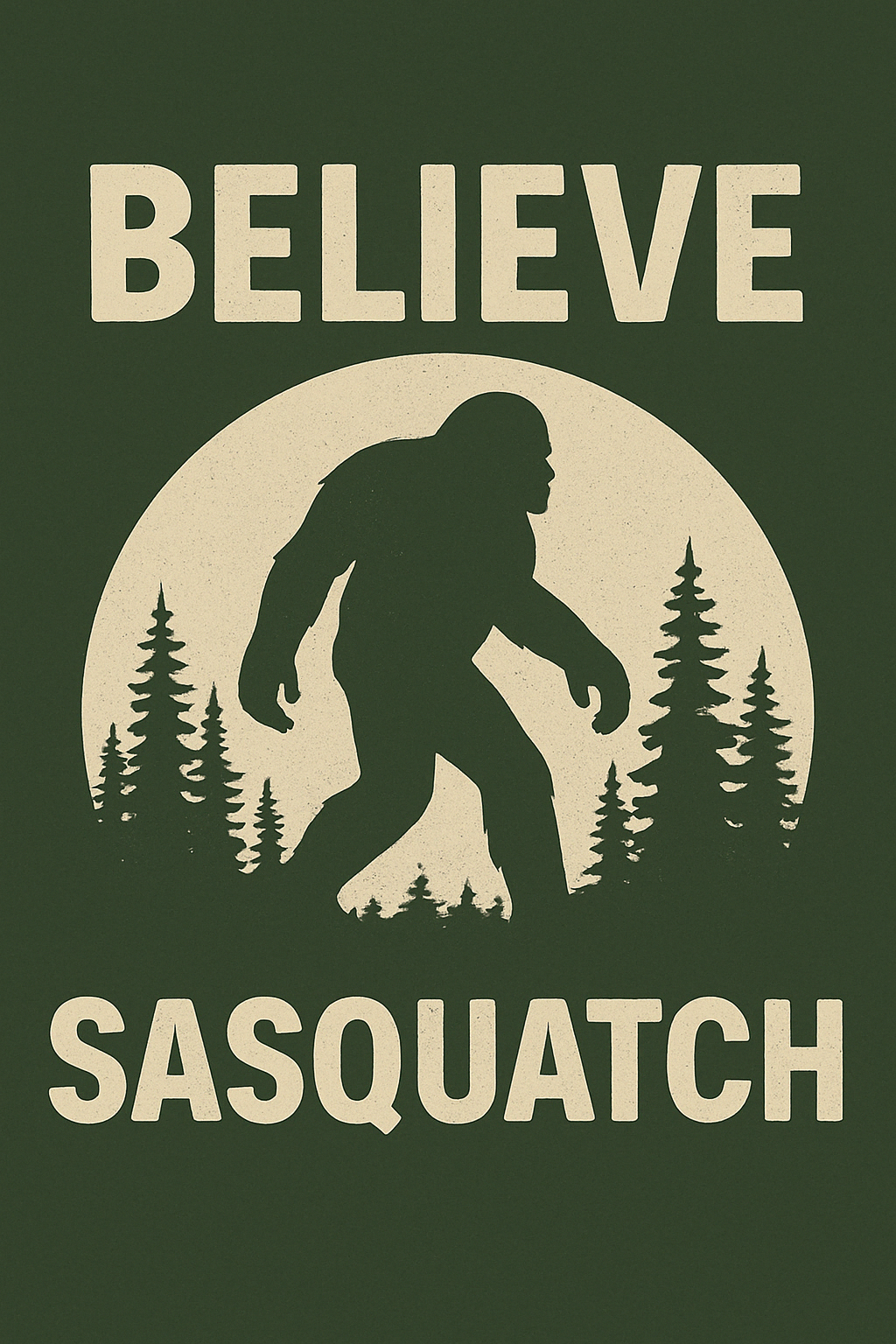 Believe Sasquatch Design (Adult & Youth Unisex Sizes)