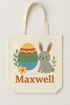 Personalized Bunny Tote Bag - Easter