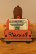 Personalized Holiday Road Trip Money Holder Ornament