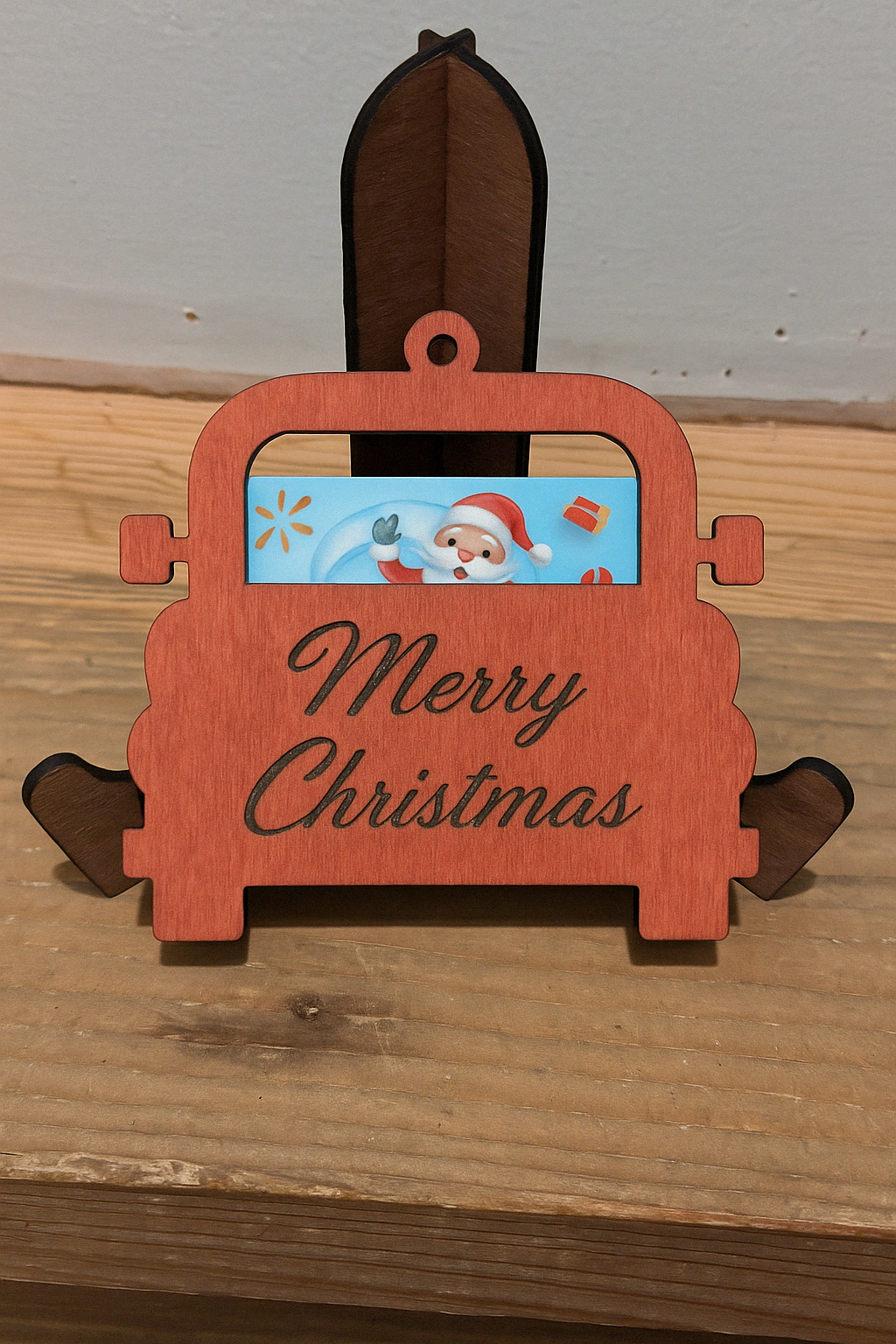 Personalized Holiday Road Trip Money Holder Ornament