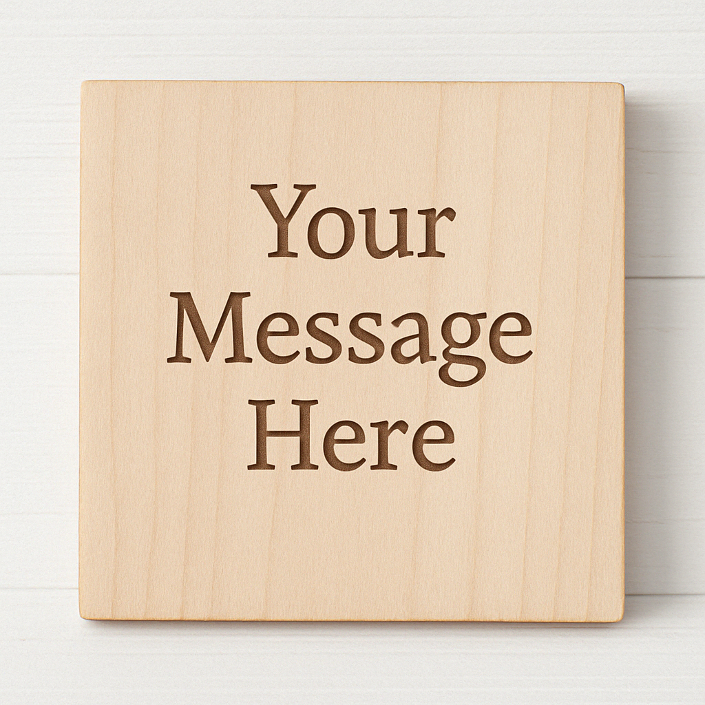 Personalized Engraved Wood Sign – Modern or Rustic Finish