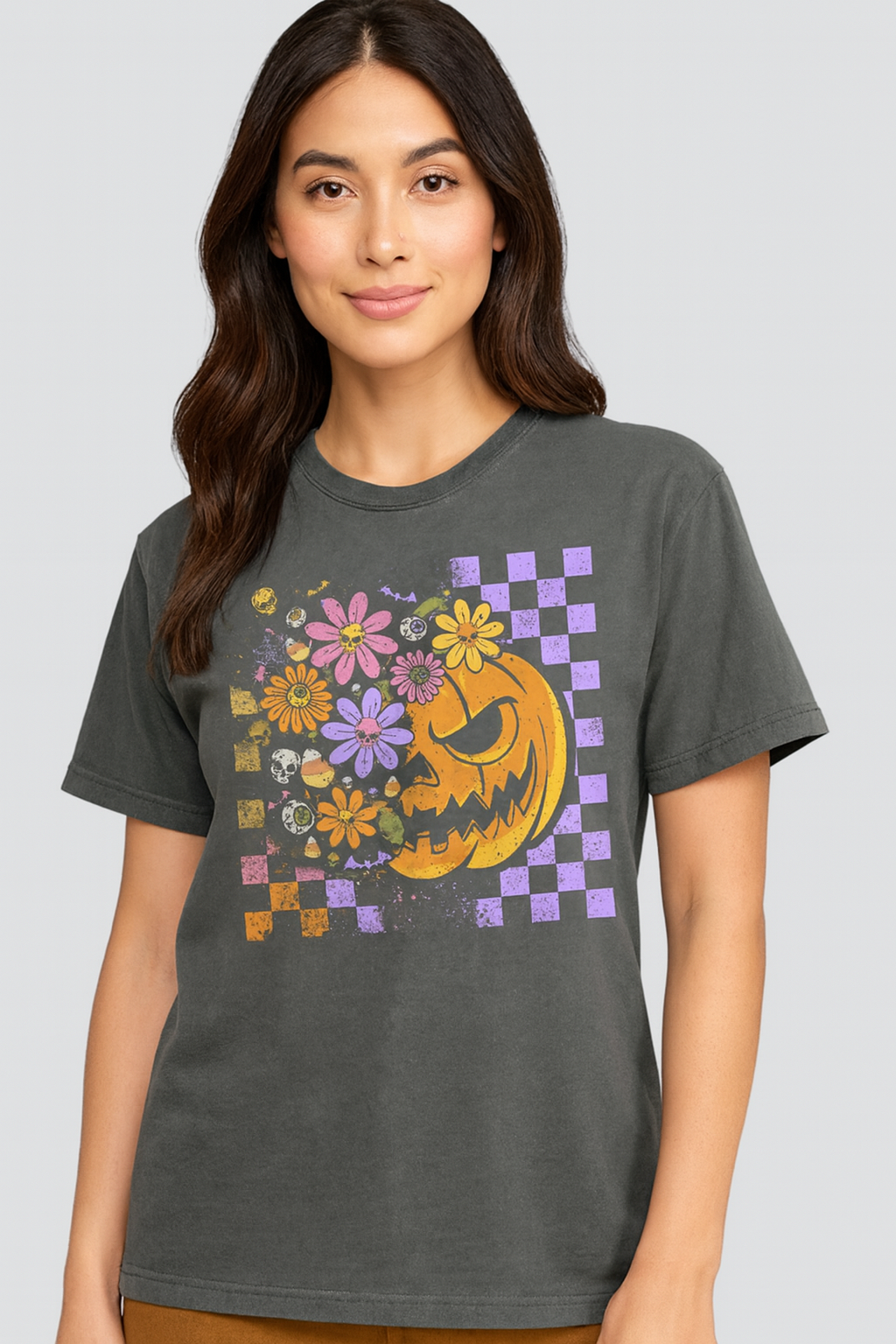 Floral Jack-O’-Lantern Comfort Colors (Adult)