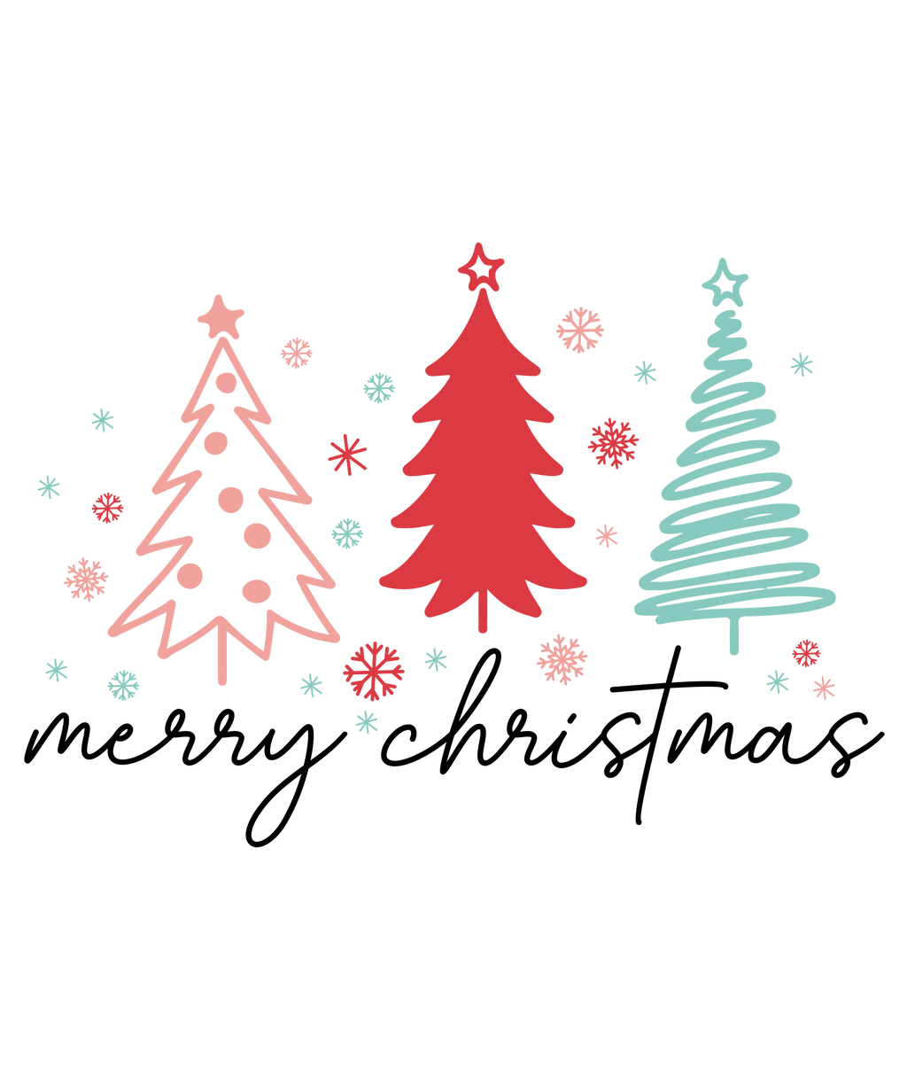 Merry Christmas Vibes Design (Adult & Youth Unisex Sizes)