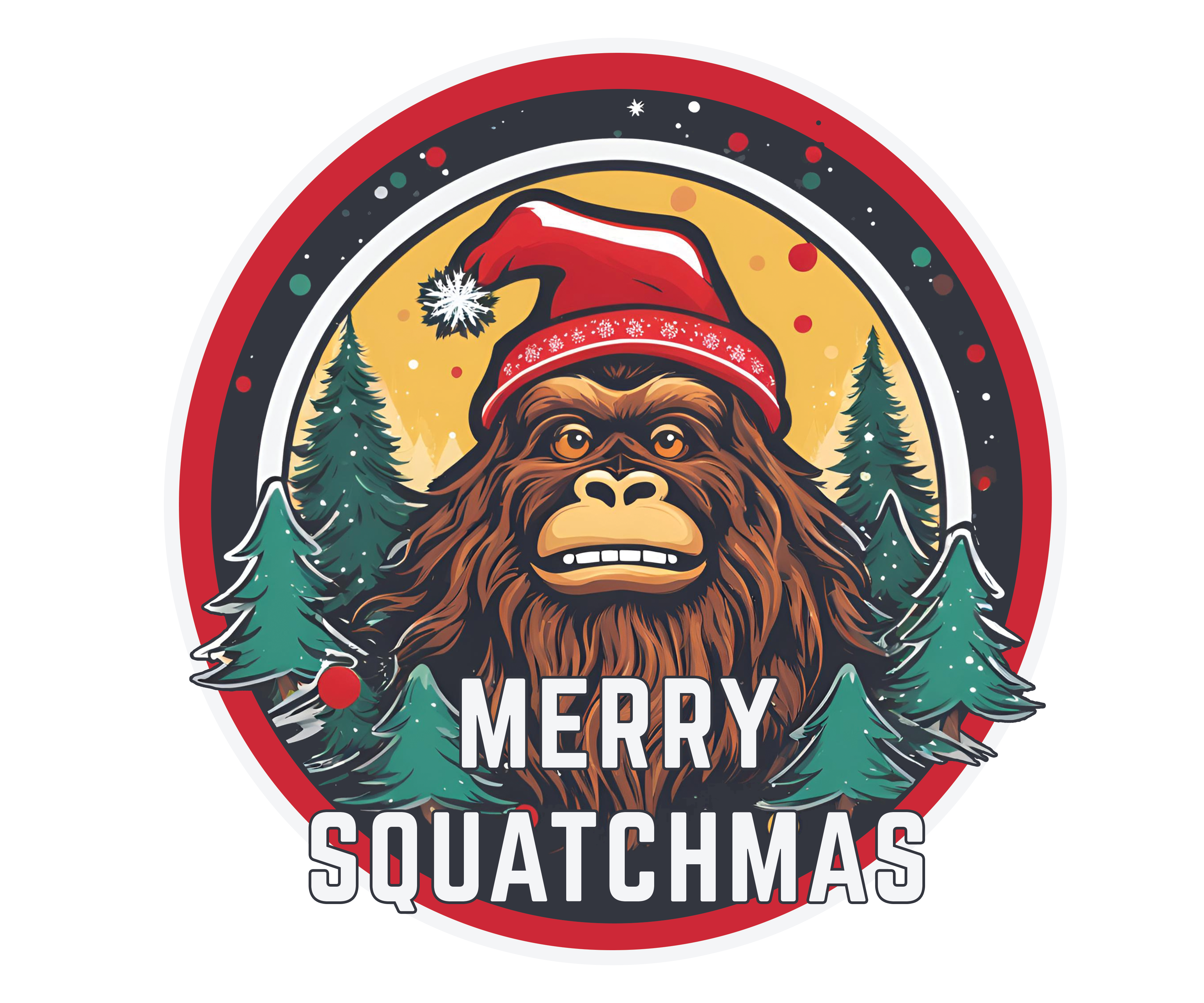 Merry Squatchmas Design (Adult & Youth Unisex Sizes)