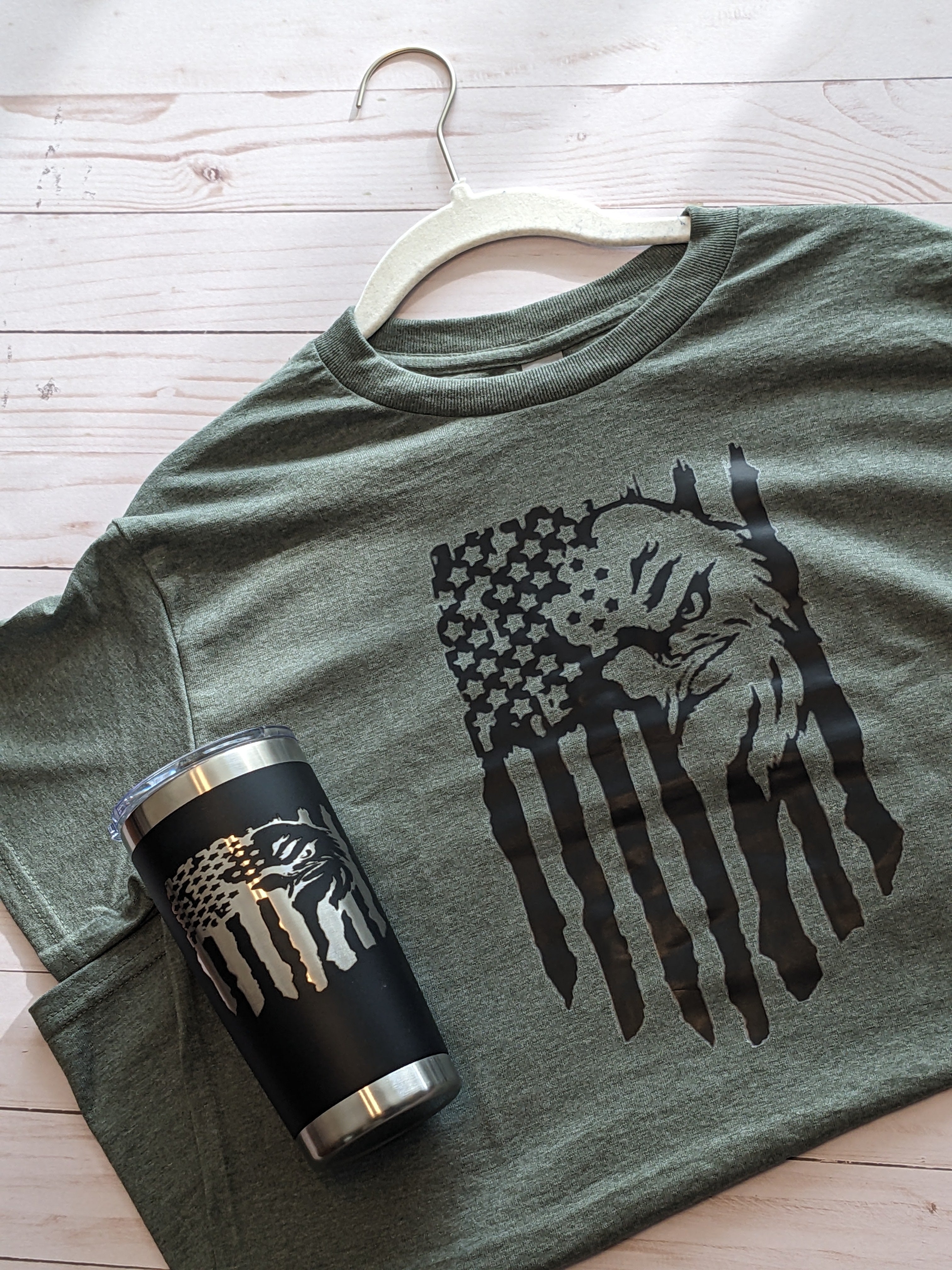 Veteran Eagle Flag Unisex Design (Adult & Youth Sizes)