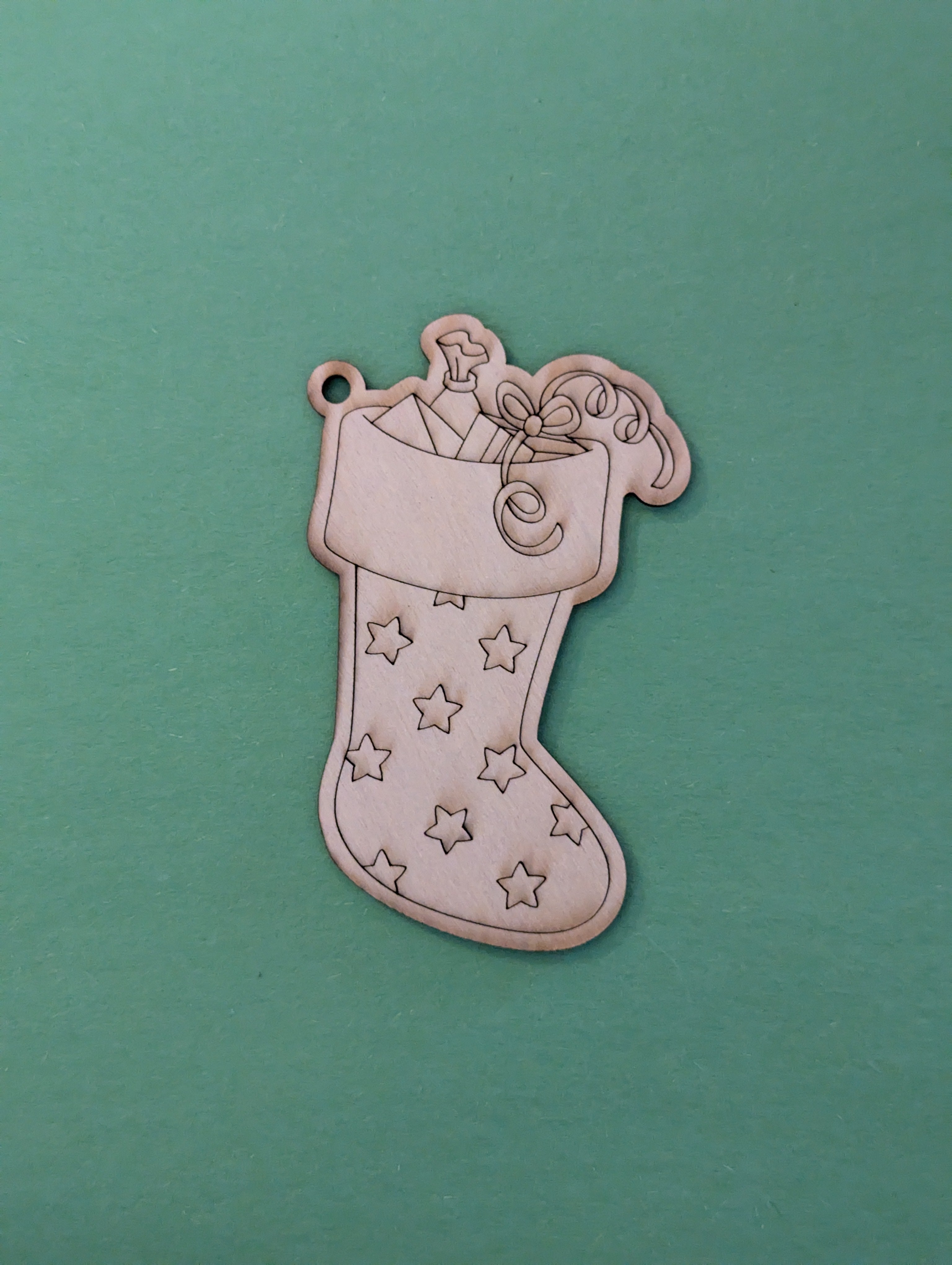 Holiday Wood Ornament Coloring Kit