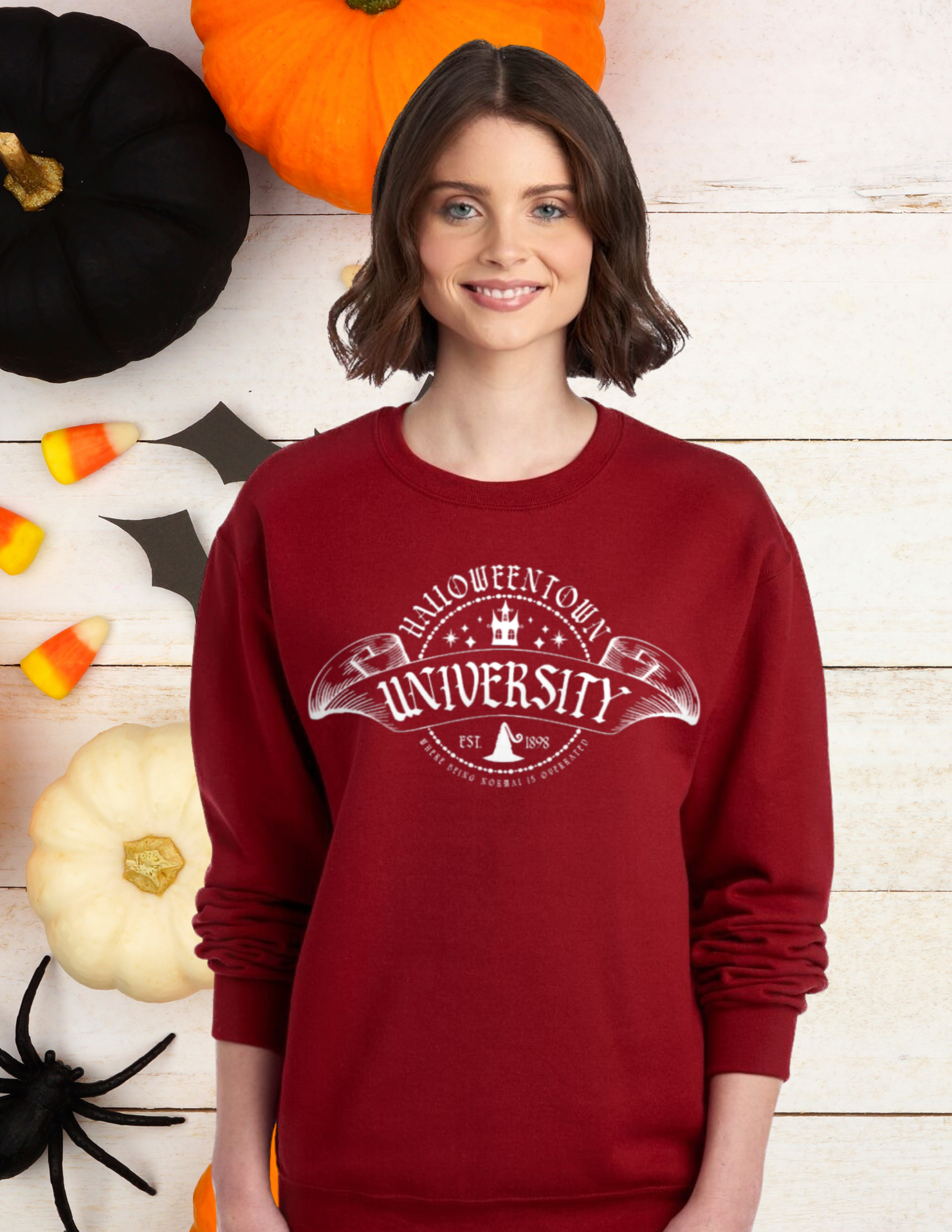 Halloweentown University Crewneck – Adult & Youth (Jerzees NuBlend® Fleece)