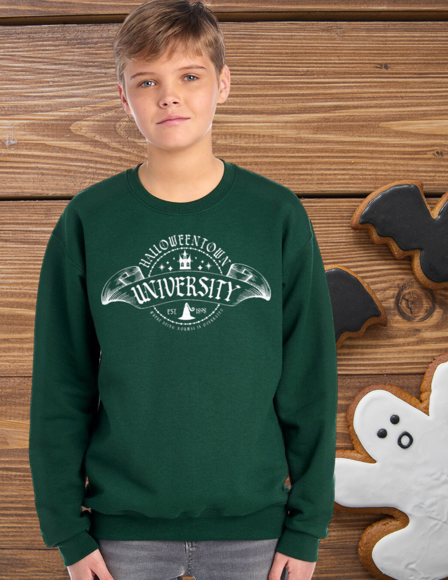 Halloweentown University Crewneck – Adult & Youth (Jerzees NuBlend® Fleece)