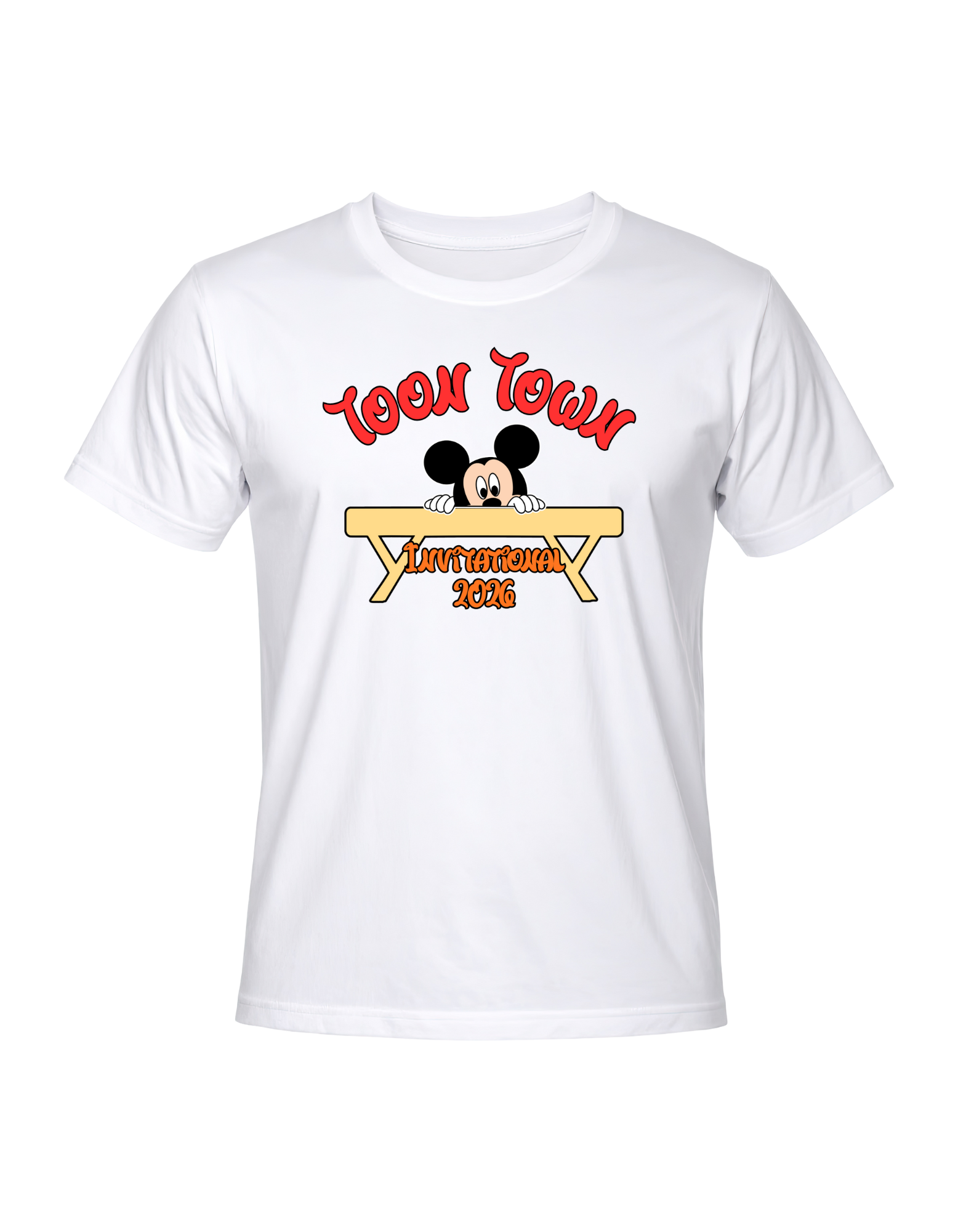 Adult T-Shirt - Toon Town Invitational Gymnastics Meet 2026