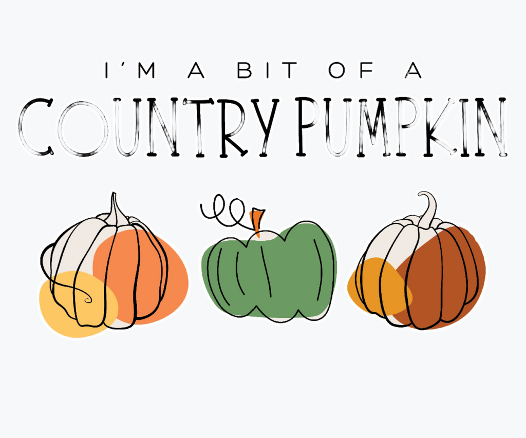 Country Pumpkin Design (Adult & Youth Unisex Sizes)