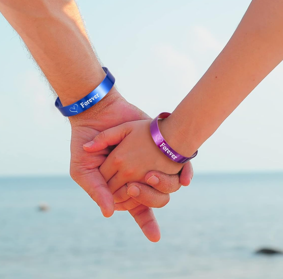 Forever Marked™ Engraved Aluminum Bracelet