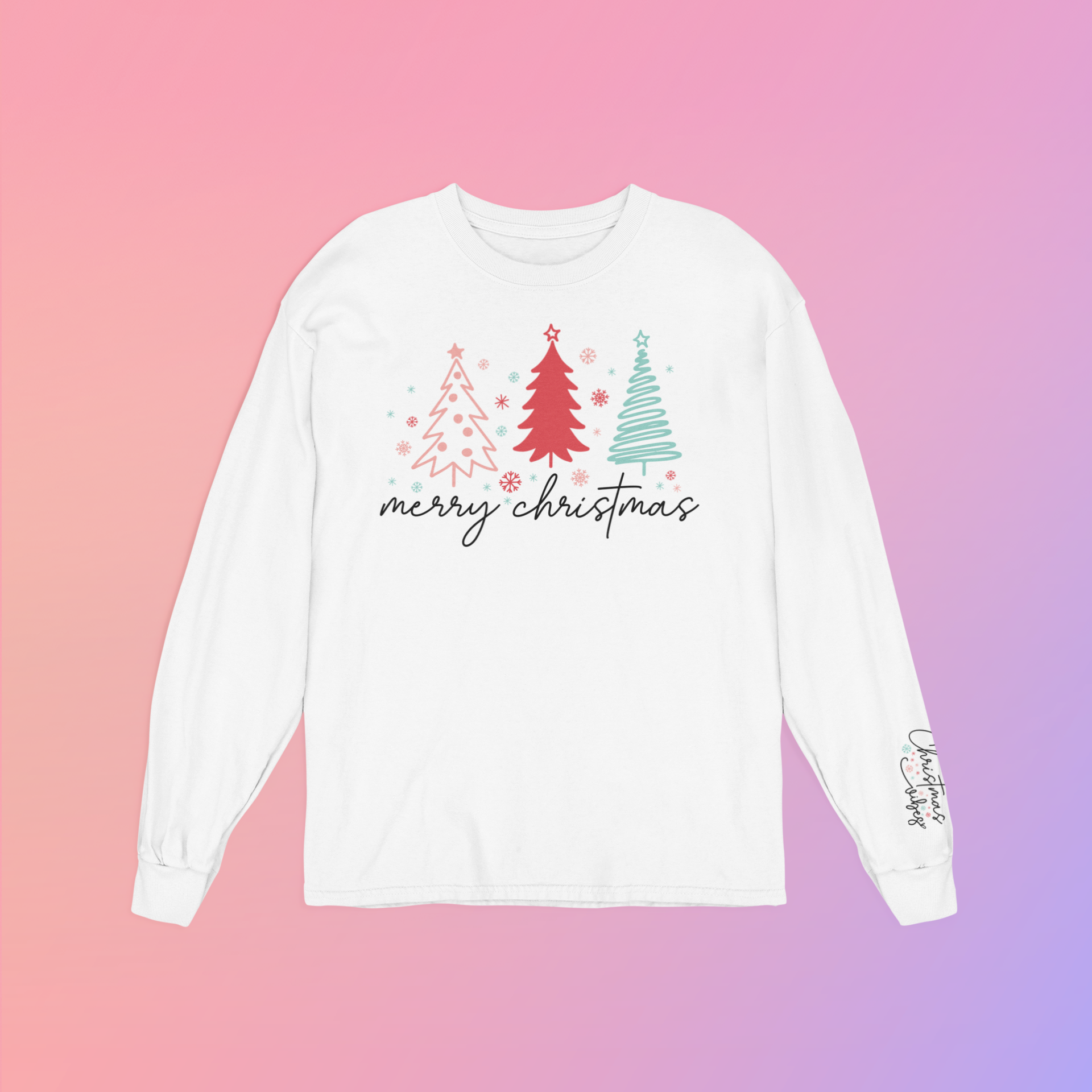 Merry Christmas Vibes Design (Adult & Youth Unisex Sizes)