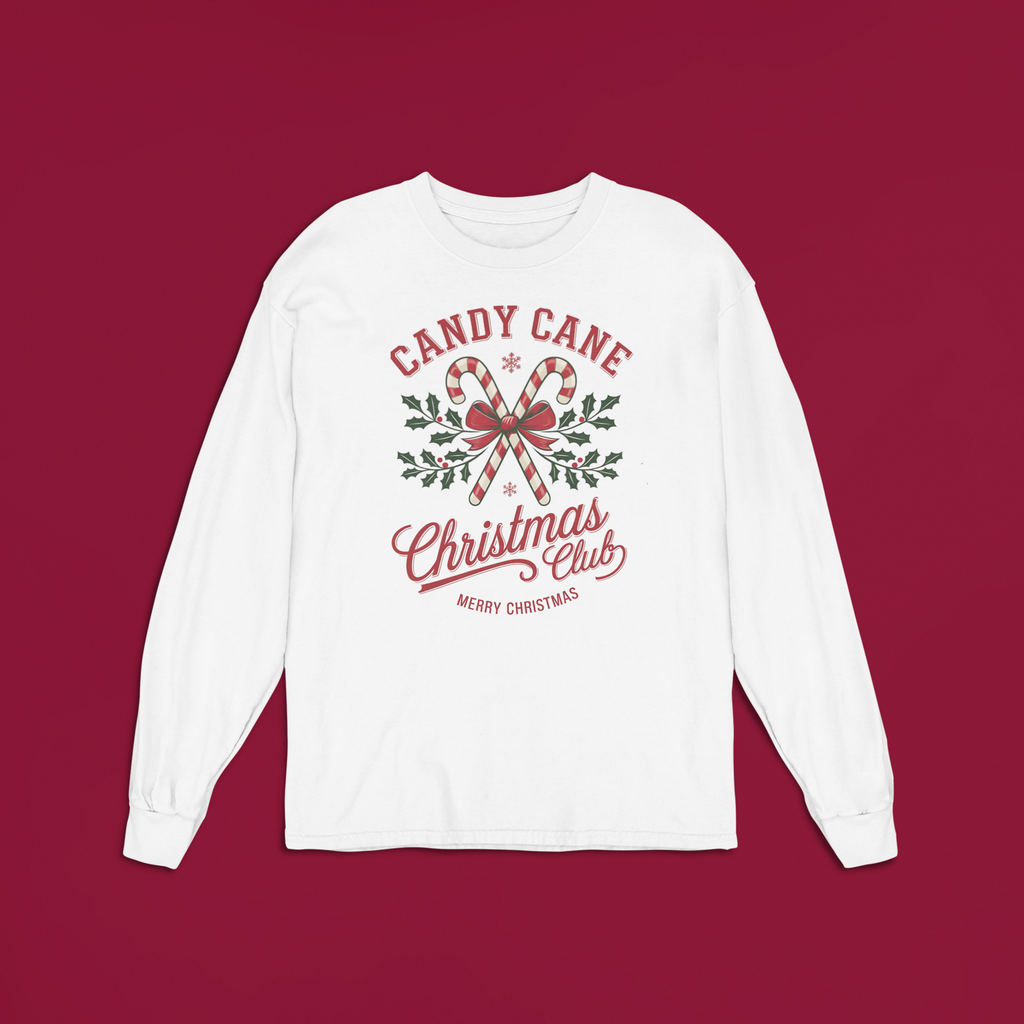Candy Cane Christmas Club Design (Adult & Youth Unisex Sizes)