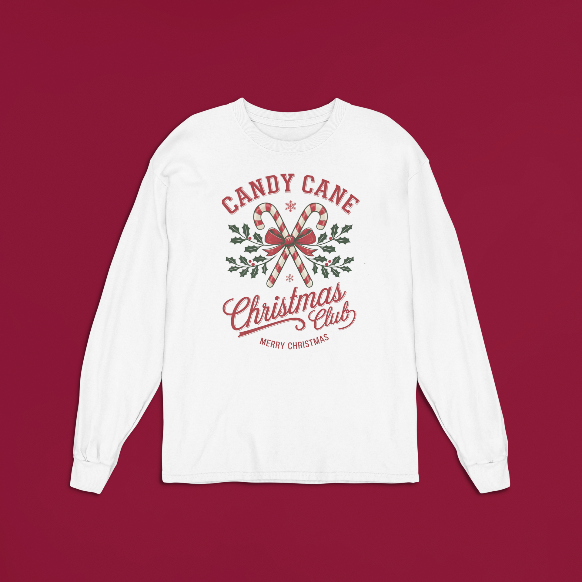 Candy Cane Christmas Club Design (Adult & Youth Unisex Sizes)