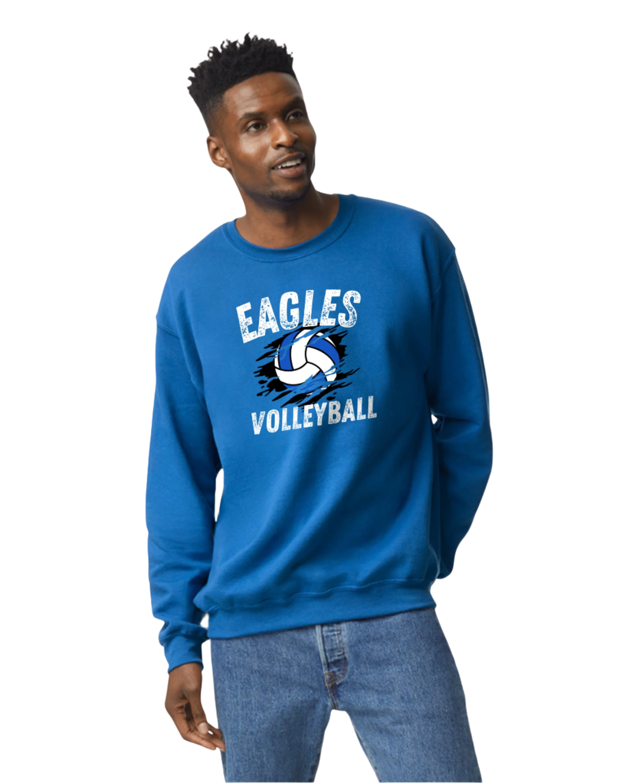 FBCS - Adult Crewneck Sweatshirt - Volleyball