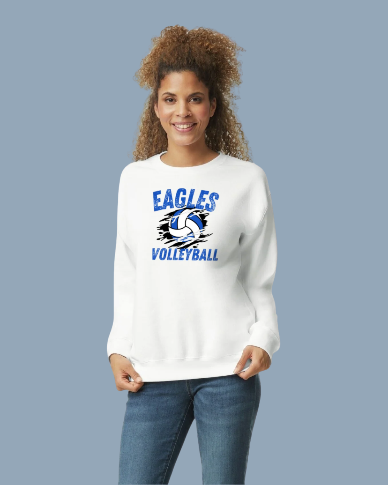 FBCS - Adult Crewneck Sweatshirt - Volleyball