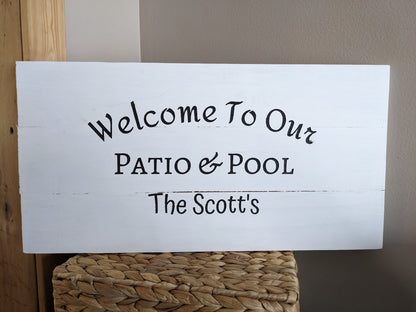 Personalized Engraved Wood Sign – Modern or Rustic Finish